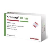 Конкор таб. п.п.о. 10мг №30