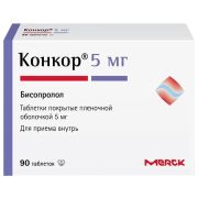 Конкор таб п/п/о 5 мг №90