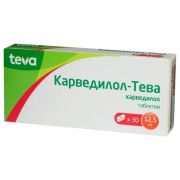 Карведилол-Тева таб. 12,5мг №30