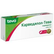 Карведилол-Тева таб. 6,25мг №30