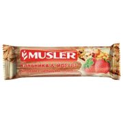 Батончик мюсли Musler клубничный в йогуртовой глазури 30г