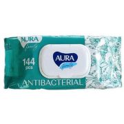 Салфетки влажные aura д/всей семьи антибакт big-pack с крышкой шт. n144